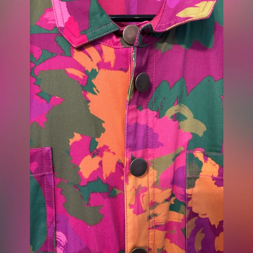 Colorful Floral Jumpsuit - Picture 8 of 12